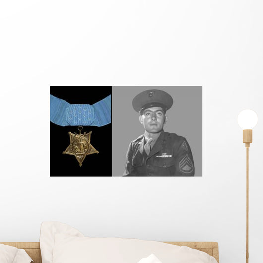 Digitally Restored Vector Portrait Wall Decal Design 38