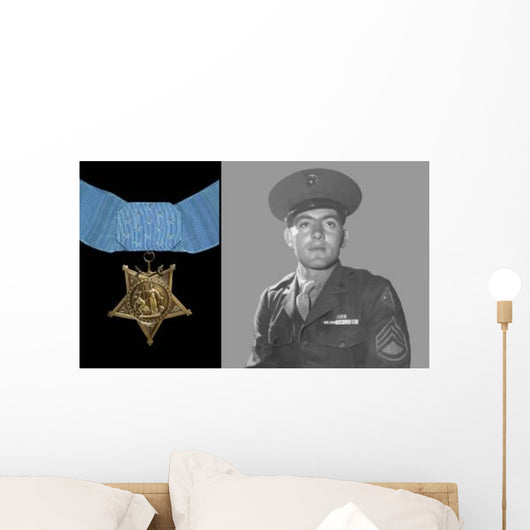 Digitally Restored Vector Portrait Wall Decal Design 38