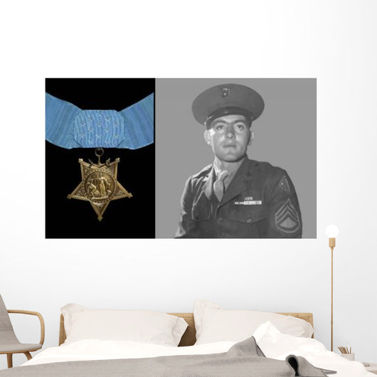 Digitally Restored Vector Portrait Wall Decal Design 38