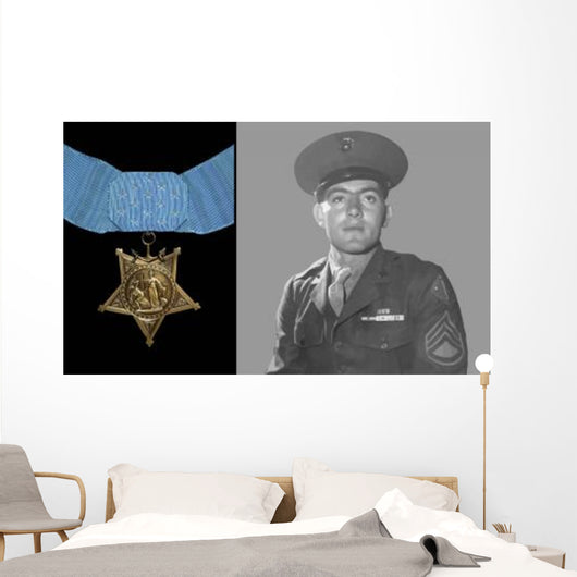 Digitally Restored Vector Portrait Wall Decal Design 38