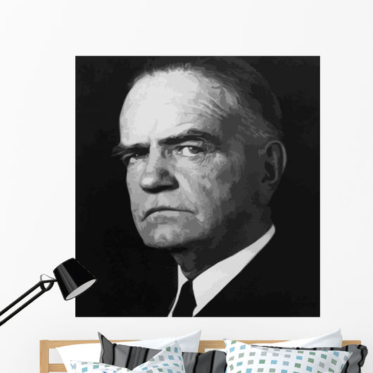 Digitally Restored Vector Portrait Wall Decal Design 34