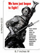 Digitally Restored War Propaganda Wall Decal Design 241