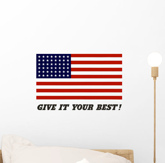 War Propaganda Poster Featuring Wall Decal