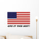 War Propaganda Poster Featuring Wall Decal