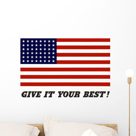 War Propaganda Poster Featuring Wall Decal