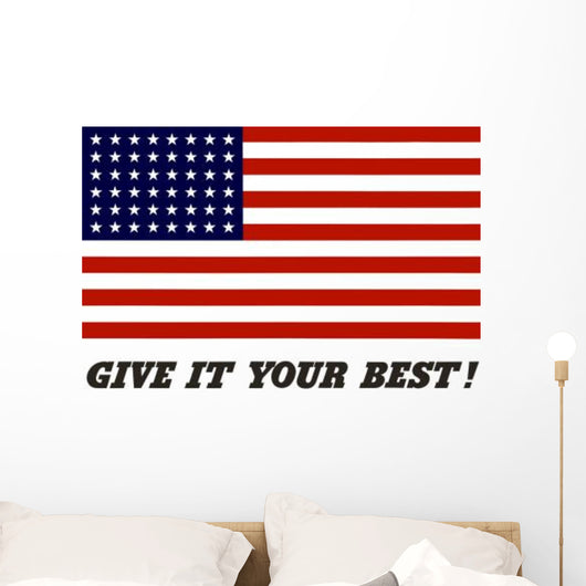 War Propaganda Poster Featuring Wall Decal