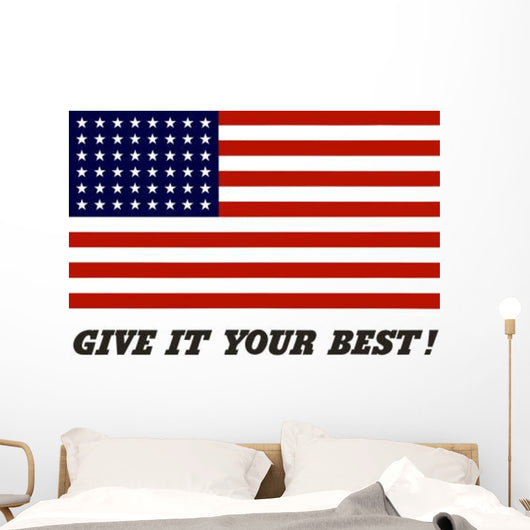 War Propaganda Poster Featuring Wall Decal