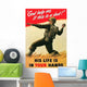 Digitally Restored War Propaganda Wall Decal Design 236