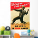 Digitally Restored War Propaganda Wall Decal Design 236