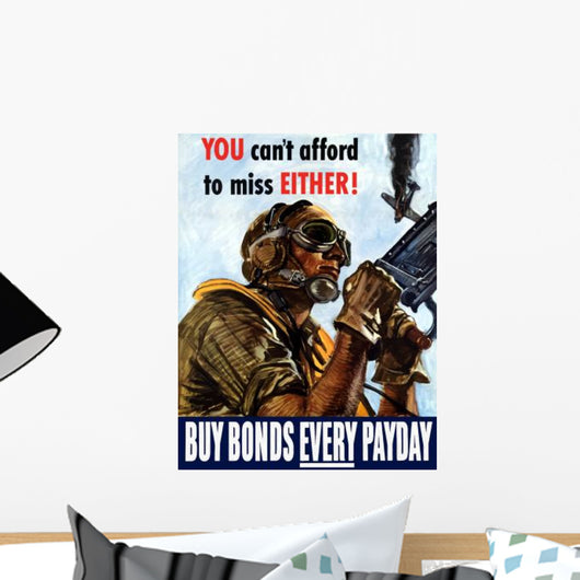 Digitally Restored War Propaganda Wall Decal Design 234