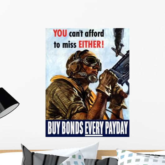 Digitally Restored War Propaganda Wall Decal Design 234