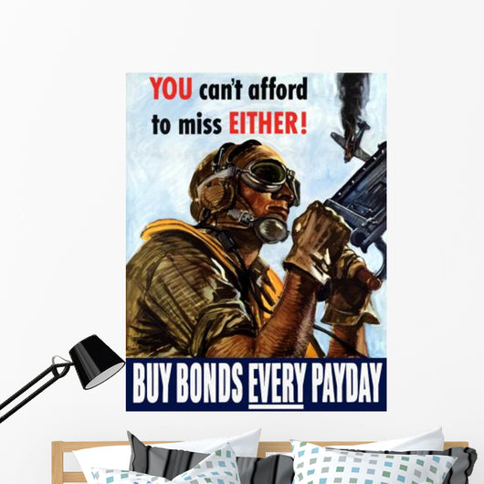 Digitally Restored War Propaganda Wall Decal Design 234