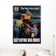 Digitally Restored War Propaganda Wall Decal Design 233