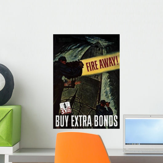 Digitally Restored War Propaganda Wall Decal Design 232