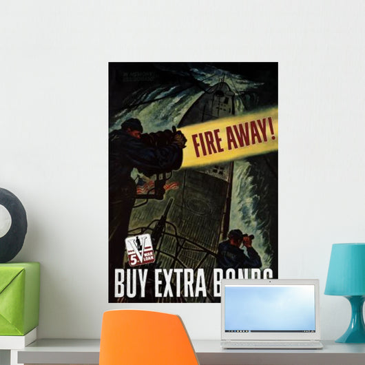 Digitally Restored War Propaganda Wall Decal Design 232