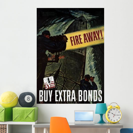 Digitally Restored War Propaganda Wall Decal Design 232