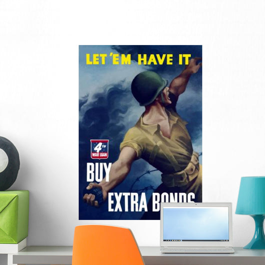 Digitally Restored War Propaganda Wall Decal Design 231