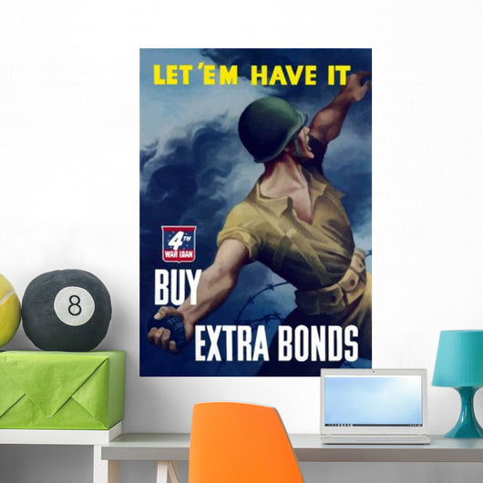 Digitally Restored War Propaganda Wall Decal Design 231