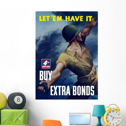 Digitally Restored War Propaganda Wall Decal Design 231
