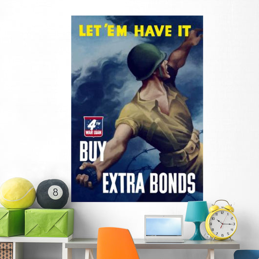 Digitally Restored War Propaganda Wall Decal Design 231