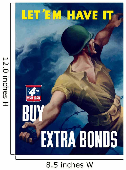 Digitally Restored War Propaganda Wall Decal Design 231