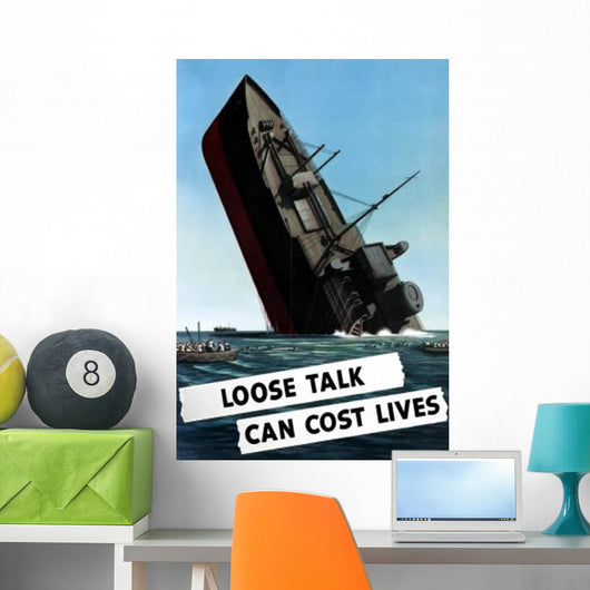 Digitally Restored Wwii War Wall Decal Design 9