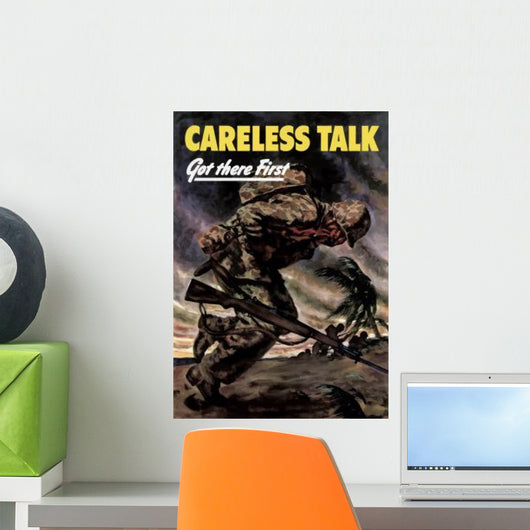 Digitally Restored War Propaganda Wall Decal Design 227