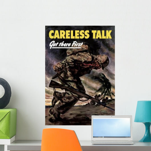 Digitally Restored War Propaganda Wall Decal Design 227
