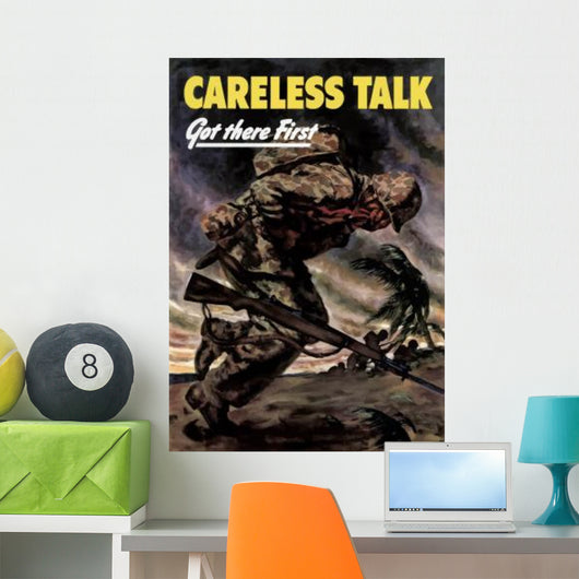 Digitally Restored War Propaganda Wall Decal Design 227