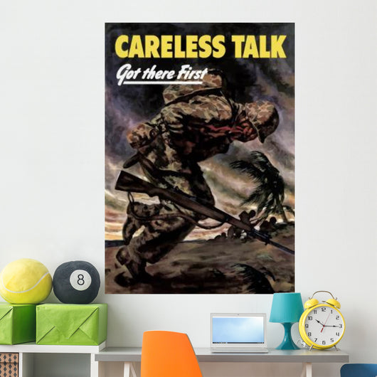 Digitally Restored War Propaganda Wall Decal Design 227