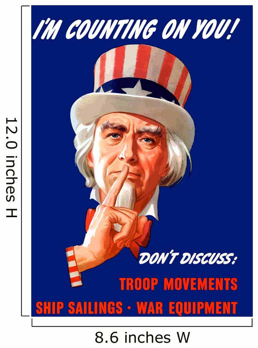 Digitally Restored War Propaganda Wall Decal Design 226
