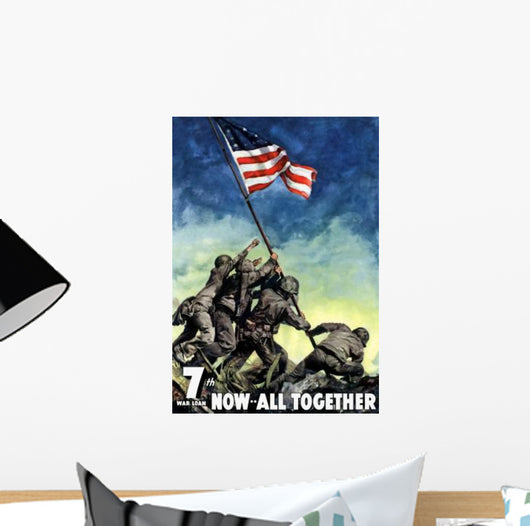 Digitally Restored War Propaganda Wall Decal Design 219