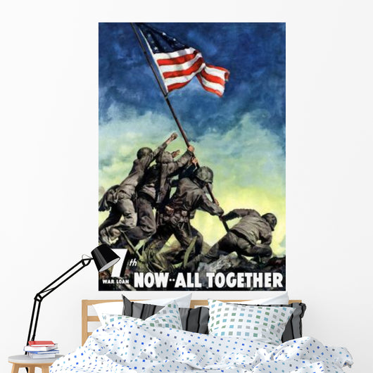 Digitally Restored War Propaganda Wall Decal Design 219