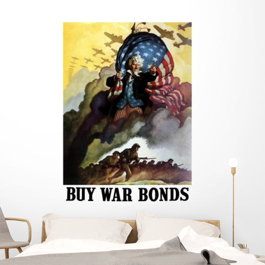 Digitally Restored War Propaganda Wall Decal Design 218