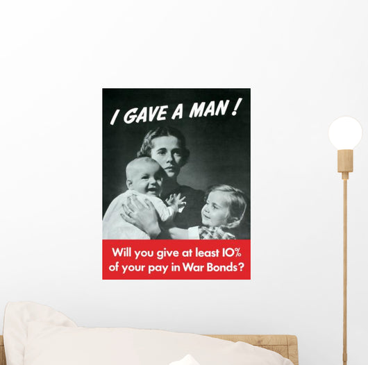 Digitally Restored War Propaganda Wall Decal Design 214