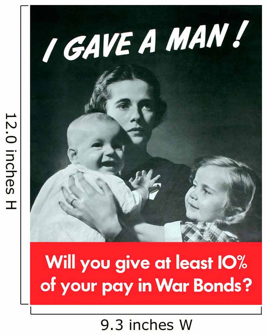 Digitally Restored War Propaganda Wall Decal Design 214