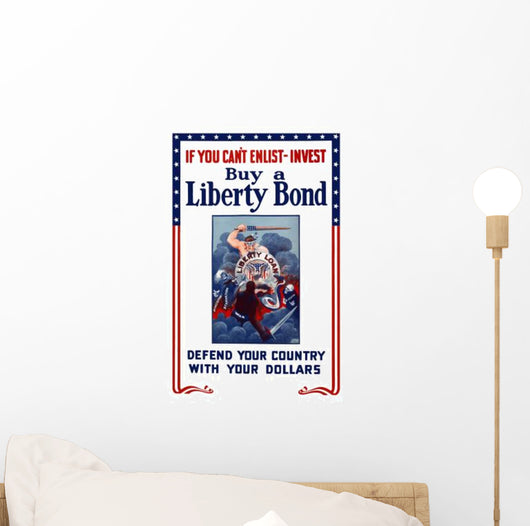 Digitally Restored War Propaganda Wall Decal Design 213