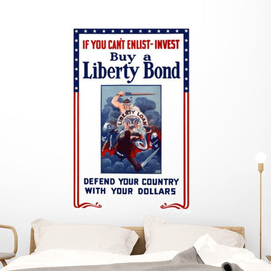 Digitally Restored War Propaganda Wall Decal Design 213