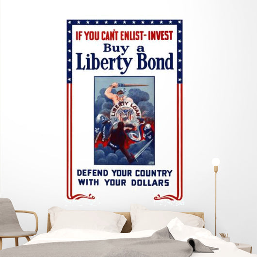 Digitally Restored War Propaganda Wall Decal Design 213