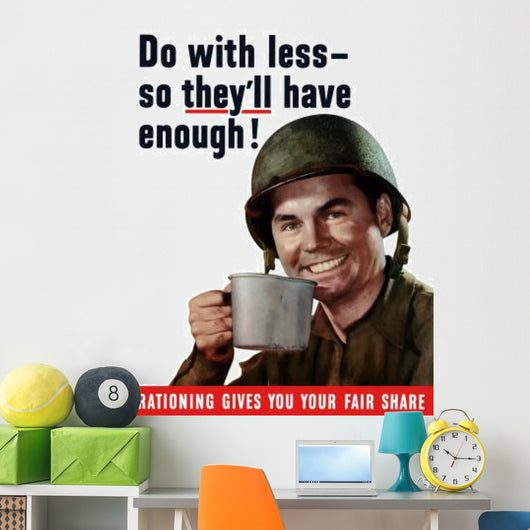 Digitally Restored War Propaganda Wall Decal Design 211