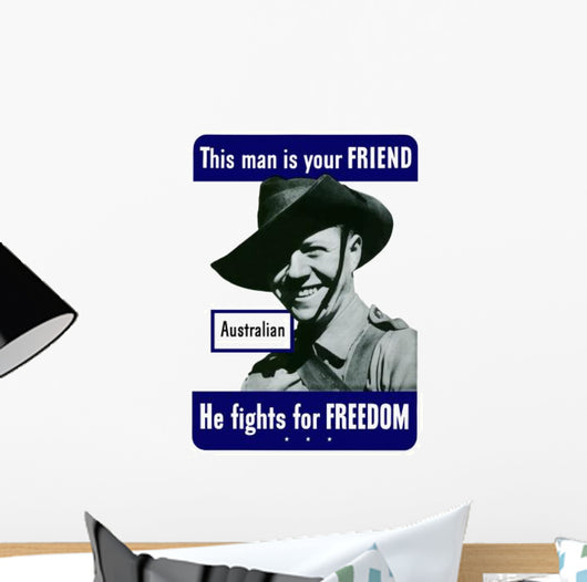 Digitally Restored War Propaganda Wall Decal Design 210