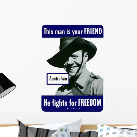 Digitally Restored War Propaganda Wall Decal Design 210