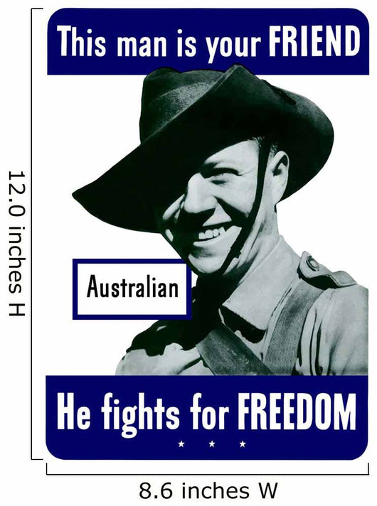 Digitally Restored War Propaganda Wall Decal Design 210