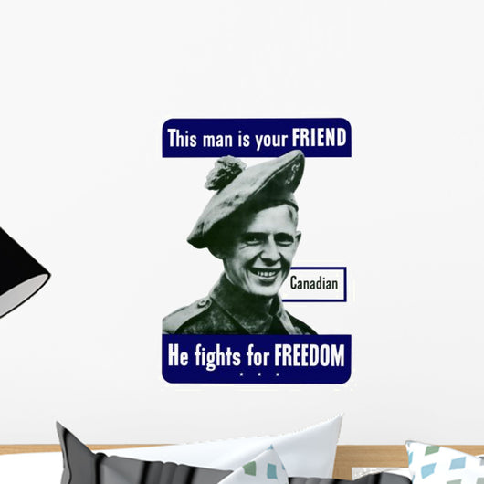 Digitally Restored War Propaganda Wall Decal Design 209
