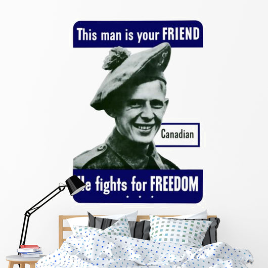 Digitally Restored War Propaganda Wall Decal Design 209