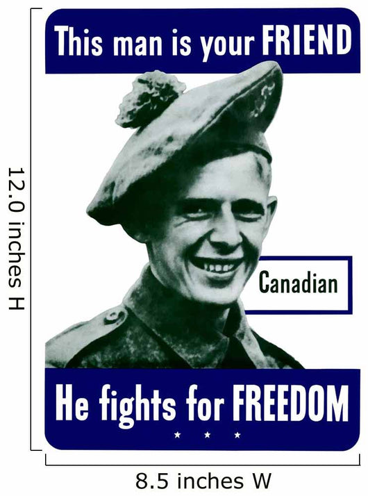 Digitally Restored War Propaganda Wall Decal Design 209