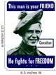 Digitally Restored War Propaganda Wall Decal Design 209