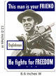 Digitally Restored War Propaganda Wall Decal Design 208