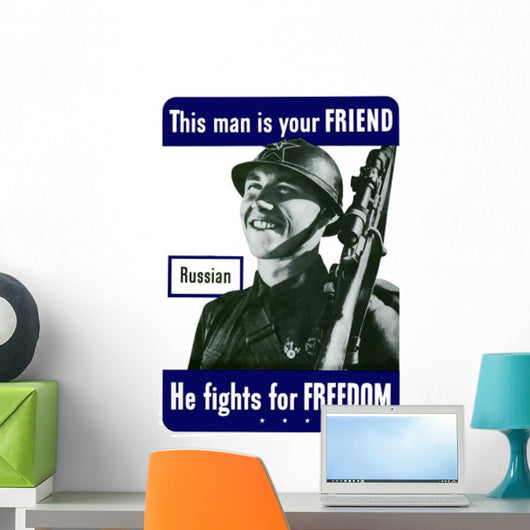 Digitally Restored War Propaganda Wall Decal Design 207