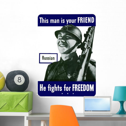 Digitally Restored War Propaganda Wall Decal Design 207